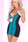 Bateau Schwarz Schick Romantisch Blau Babydoll - Bild 1