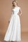 A-Line Prinzessin Normale Taille Bodenlanges Brautjungfernkleid ohne Ärmeln - Bild 34