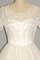 A-Line Juwel Ausschnitt Reißverschluss Modern Brautkleid mit Stickerei - Bild 2