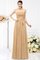 Prinzessin Chiffon A-Line Trägerloser Ausschnitt Brautjungfernkleid mit Gürtel - Bild 12