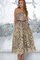 Juwel Ausschnitt Knöchellanges Elegantes Ballkleid mit Schaufel Ausschnitt mit Gürtel - Bild 1