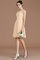 A-Line Boot-Ausschnitt Prinzessin Kurzes Brautjungfernkleid mit Bordüre - Bild 11