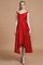 Asymmetrisch V-Ausschnitt Prinzessin A-Line Brautjungfernkleid aus Satin - Bild 28