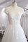 A-Line Spannend Prinzessin Natürliche Taile Brautkleid aus Tüll mit Applike - Bild 1