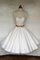 A-Line Tüll Reißverschluss Ärmelloses Brautkleid mit Juwel Ausschnitt - Bild 1