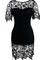 Schick Ausschnitt Spitze Frau Bodycon kleider Bateau Club Kleider - Bild 1