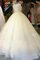 Duchesse-Linie Schulterfreier Ausschnitt Getrennt Brautkleid mit Applike mit Gürtel - Bild 2