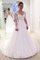 Fantastisch Tüll Langärmeliges Prinzessin Sweep Zug Brautkleid mit Applike mit Bordüre - Bild 1