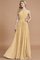 Prinzessin A-Line Ärmelloses Brautjungfernkleid aus Chiffon mit Natürlicher Taille - Bild 17