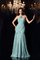 Empire Taille Sweep Train Meerjungfrau Stil Anständiges Abendkleid ohne Ärmeln - Bild 1