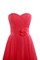 Strand Prinzessin A-Line Natürliche Taile Dom Brautjungfernkleid mit Falte Mieder - Bild 2