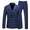 Plus Größe 5xl Bräutigam Blazer Zweireiher Slim Fit Smoking Anzug - Bild 1