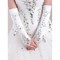 Luxuriös Satin Mit Kristall Weiß Brauthandschuhe - Bild 1