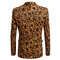 Anzüge Slim Fit Casual Nachtclub Einreiher Leopard Anzug - Bild 6