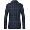 Plaid Gentleman Herbst Anzug Masculino Slim Fit Terno Masculino - Bild 5