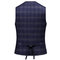 3 Stücke Plaid Herren Anzüge One Button Formalen Geschäfts - Bild 5