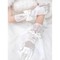 Satin Mit Bowknot Weiß Elegant|Bescheiden Brauthandschuhe - Bild 1
