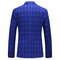 Asiatischen Jacke + Weste + Hose Blazer Herren Anzüge Für Hochzeit Herren Anzüge Plaid - Bild 4