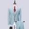 Terno Hochzeit Blau Smoking Blazer 3 Stück Jacke + Hosen + Weste Formal - Bild 1
