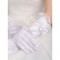 Taft Mit Applikation Weiß Chic|Modern Brauthandschuhe - Bild 1