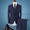 Neue Herren Gestreiften Anzug Jacke Mantel Hose Weste Blazer Hosen Business Casual Weste - Bild 2