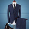 Neue Herren Gestreiften Anzug Jacke Mantel Hose Weste Blazer Hosen Business Casual Weste - Bild 2