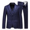 Tailor Blazer Jacke + Hosen + Weste 3 Stück Anzüge Für Männer Gentleman Hochzeit - Bild 4