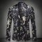 Herren Phantasie Floral Blazer Masculino Herbst Party - Bild 1