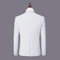 Weiß 3 Stück Striped Print Anzug Business Herren Anzüge Blazer Bräutigam Smoking Anzug - Bild 2