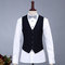 Hochzeit Bräutigam Neuesten Mantel-hose Schwarz Mens Männer Anzug Luxus - Bild 3