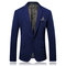 Männliche Blazer Jacke Mode Boutique Business Zugeknöpft Mantel - Bild 2