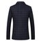 Plaid Männer Treffen Casual Blau Männer Blazer Masculino - Bild 5