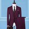 Slim Fit Hochzeit Homme Casual Kostüm Männer Anzug Wein Rot Herren Anzüge Für Hochzeit - Bild 1