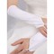 Taft Einfache Weiß Vintage Brauthandschuhe - Bild 1