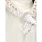 Taft Perlenstickerei Elegant Weiß Brauthandschuhe - Bild 1
