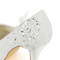 Plattform Tatsächliche Absatzhöhe 3.94 Zoll High Heels Modern Brautschuhe - Bild 2