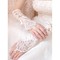 Satin Spitze Saum Elfenbein Elegant|Bescheiden Brauthandschuhe - Bild 3