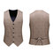 Blazer Set 3 Stücke Hochzeit Anzug Bräutigam Plaid Anzüge Herren - Bild 6