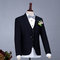 Hochzeit Bräutigam Neuesten Mantel-hose Schwarz Mens Männer Anzug Luxus - Bild 2