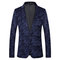 Männlichen Prom Smoking Blazer Slim Fit Männer Floral Männer Anzüge Gedruckt Blazer - Bild 2