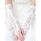 Satin Mit Applikation Weiß Chic|Modern Brauthandschuhe - Bild 1