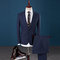 Neue Herren Gestreiften Anzug Jacke Mantel Hose Weste Blazer Hosen Business Casual Weste - Bild 3