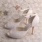 Romantisch Plattform Tatsächliche Absatzhöhe 3.94 Zoll High Heels Brautschuhe - Bild 4
