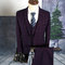 Smoking Männlichen Anzug Anzüge 3 Stücke Groomsmen Plaid Masculino - Bild 2