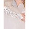 Satin Mit Kristall Luxuriös Weiß Brauthandschuhe - Bild 1