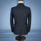 Herren Anzüge Für Männer Hochzeit Kleid Jacke Plaid 3 Stück - Bild 6