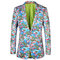 Blazer Casual Männer Anzug Herren Muster Jacke Blumen - Bild 1