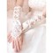 Satin Spitze Saum Elfenbein Elegant|Bescheiden Brauthandschuhe - Bild 2