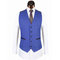 Anzüge Männer Mode Hohe Qualität Plaid Lager Royal Blau - Bild 4