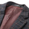 3 Stück Jacke + Hosen + Weste Plaid Anzüge Herren Anzug Plus Größe 56 Herrenanzüge - Bild 6